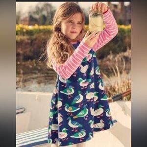 MINI Boden Mallard Duck Swing Dress Stripe 5 6